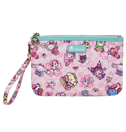 tokidoki x Hello Kitty and Friends Sakura Festival Zip Pouch Wristlet