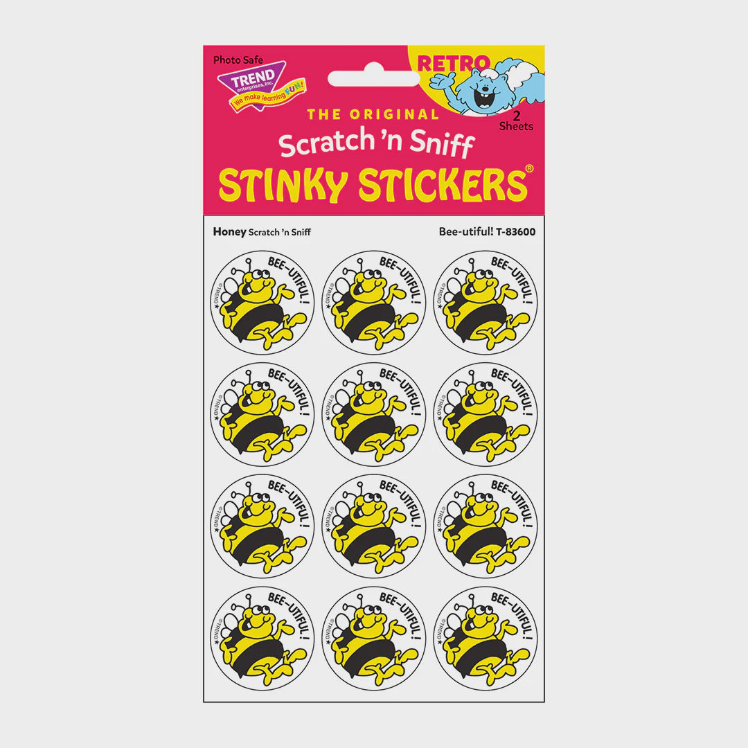 Scratch 'n Sniff Stinky Stickers Honey Bee-utiful!