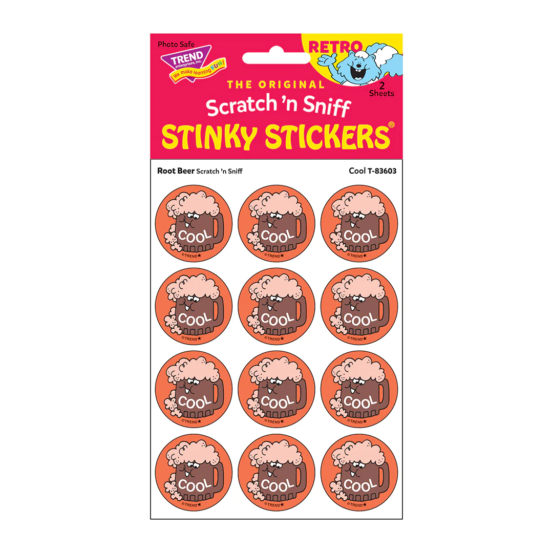 Scratch 'n Sniff Stinky Stickers Root Beer Cool