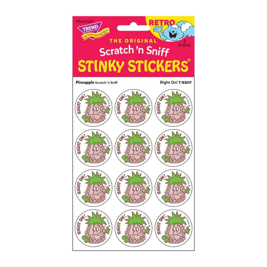 Scratch 'n Sniff Stinky Stickers Pineapple Right On!