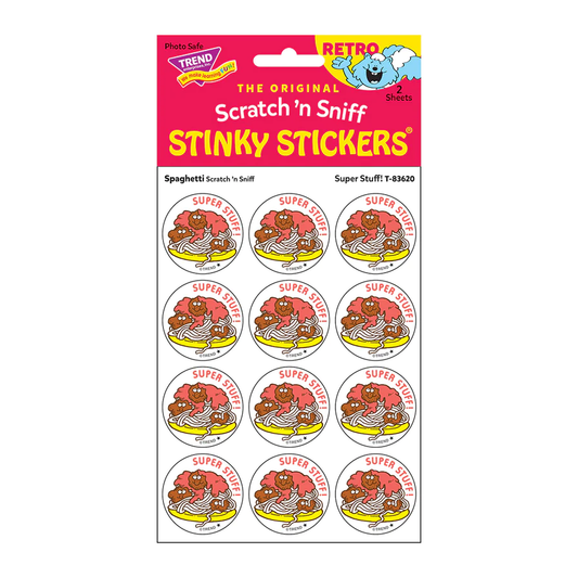 Scratch 'n Sniff Stinky Stickers Spaghetti Super Stuff