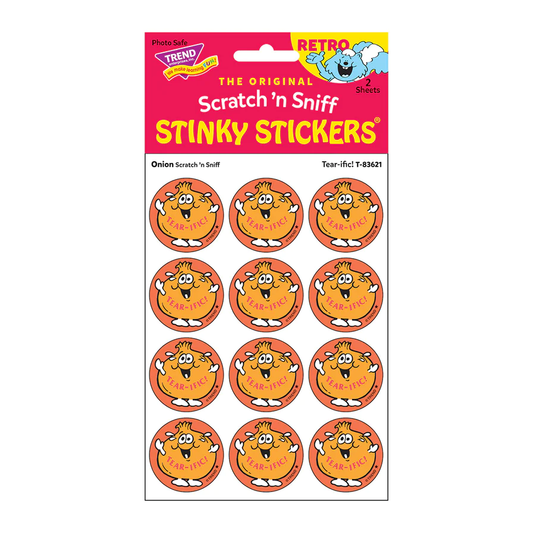 Scratch 'n Sniff Stinky Stickers Onion Tear-ific