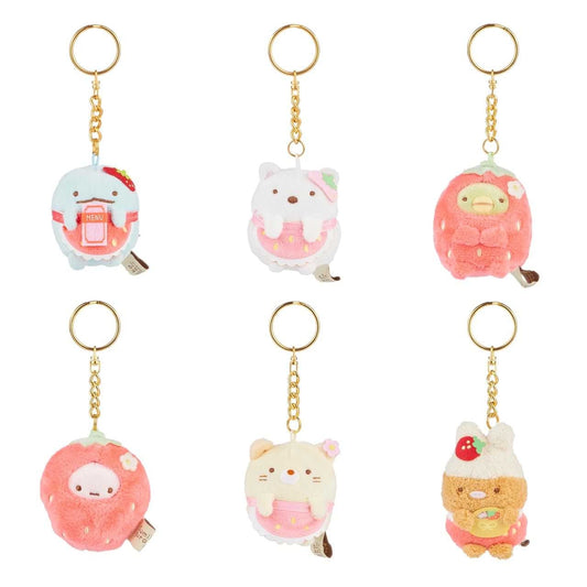 Sumikkogurashi Strawberry Surprise Box 2in Keychain Plush