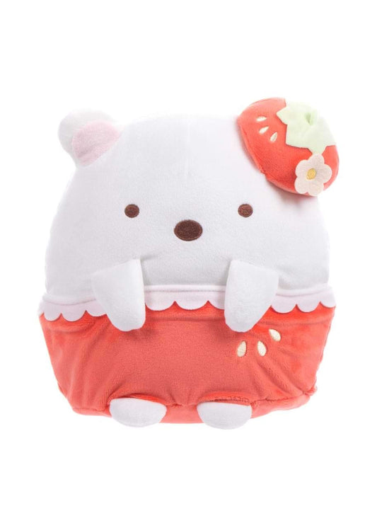 Sumikkogurashi Shirokuma Strawberry 9in Medium Plush