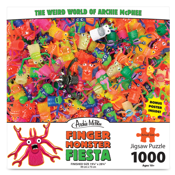 Finger Monster Fiesta 1000 Piece jigsaw Puzzle