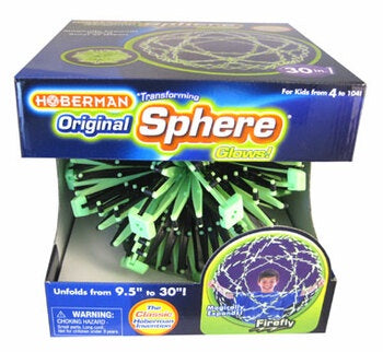 Mini Glow in the Dark Hoberman Sphere Firefly