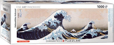 Great Wave of Kanagawa Panorama by Katsushia Hokusai 1000 Piece Puzzle