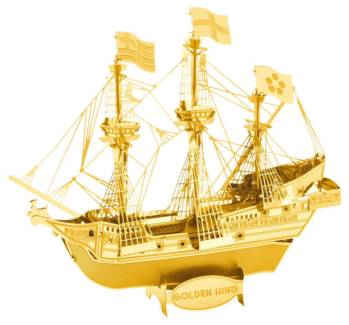 Metal Earth Golden Hind Gold Version