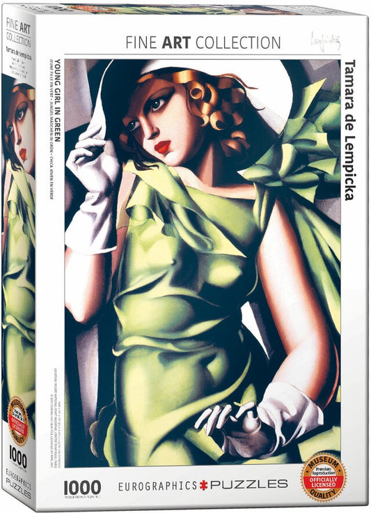 Young Girl in Green by Tamara de Lempicka 1000 Piece Puzzle