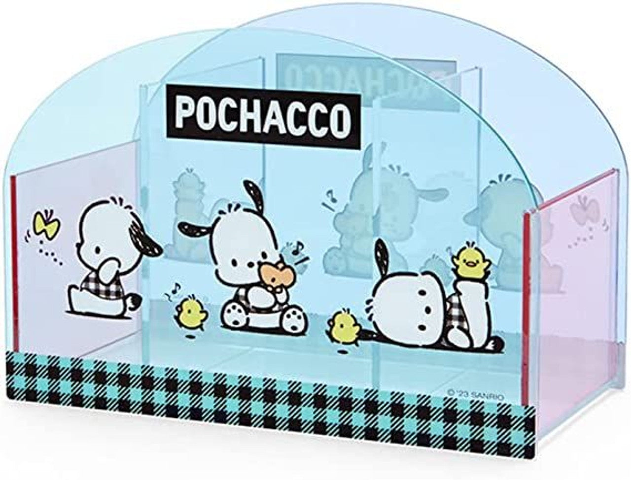 Sanrio Multi Stand Checker Pattern Pochacco