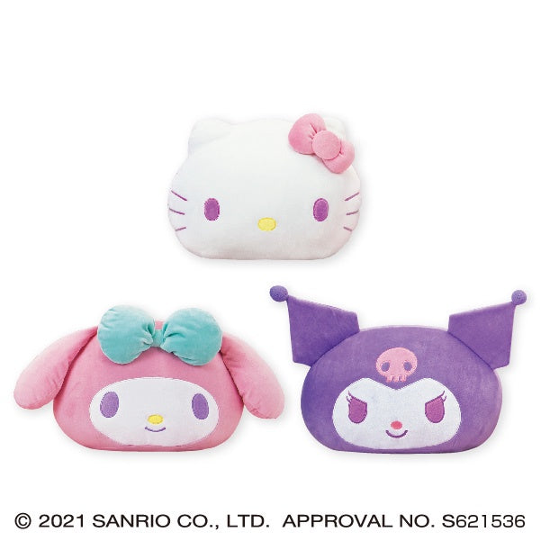 Sanrio Characters Mochimochi Pastel Face Cushion Assorted Plush