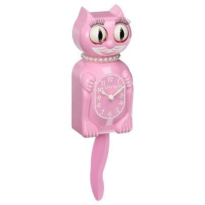 Clock Kitty Cat Klock Small Pink Satin Mr.